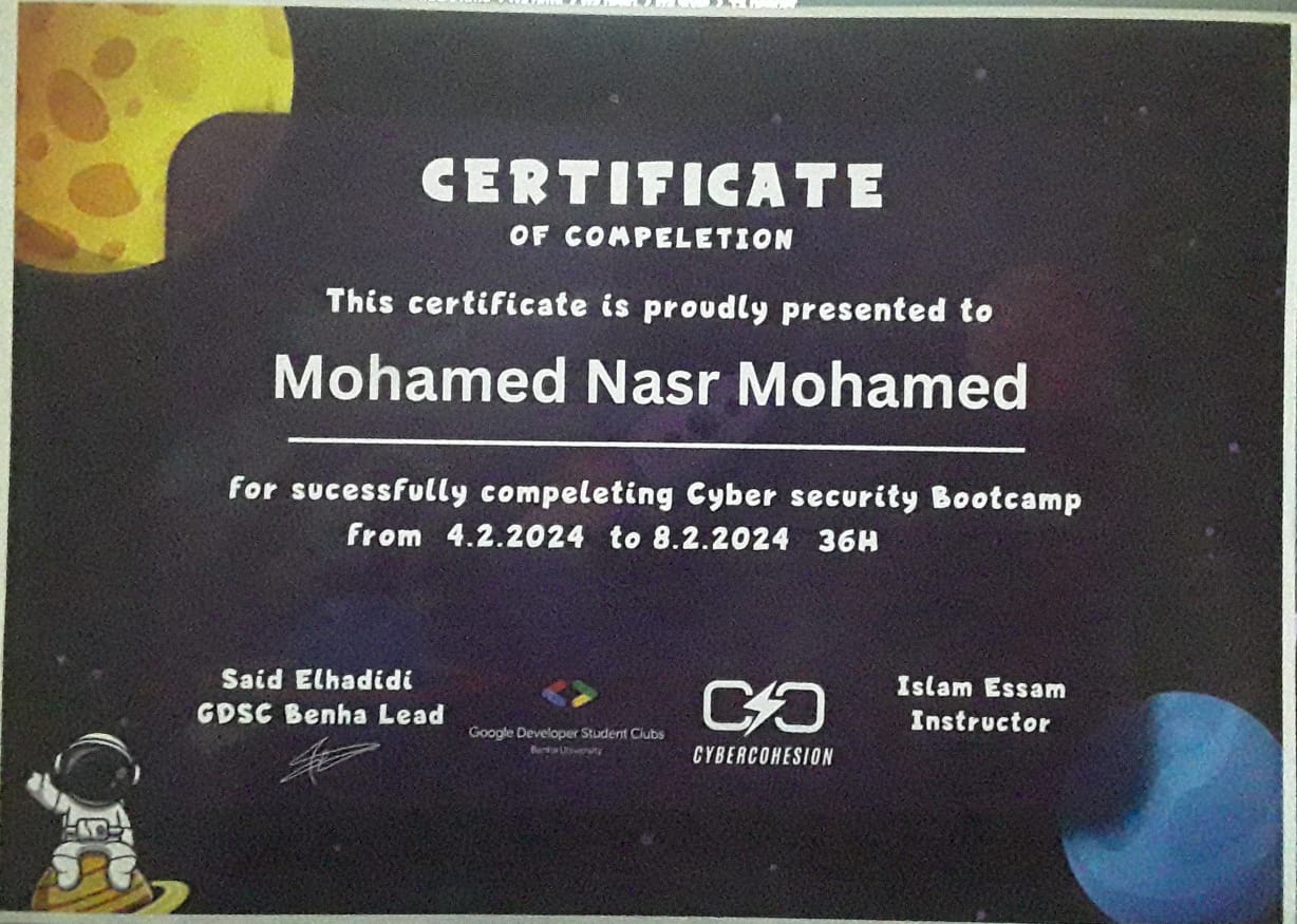 Mohamed Nasr - Cybersecurity Specialist
